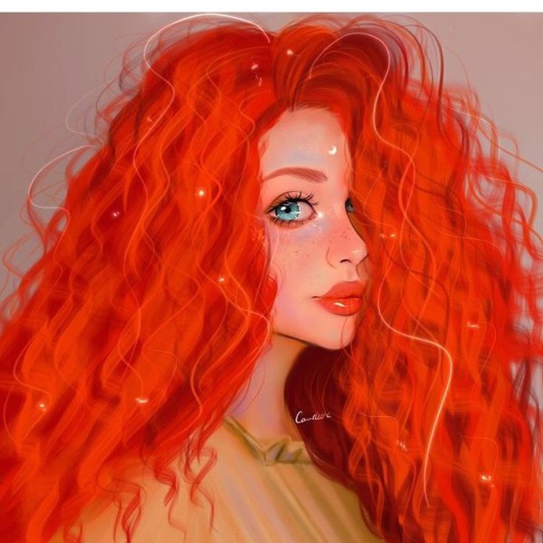 Мультяшные рыжие девушки