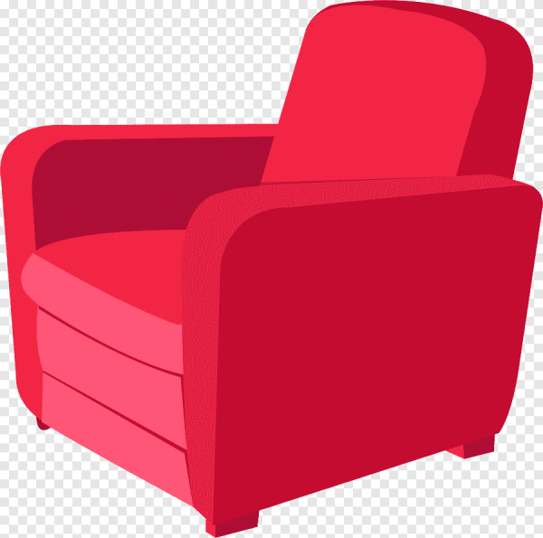 Кресло сбоку вектор