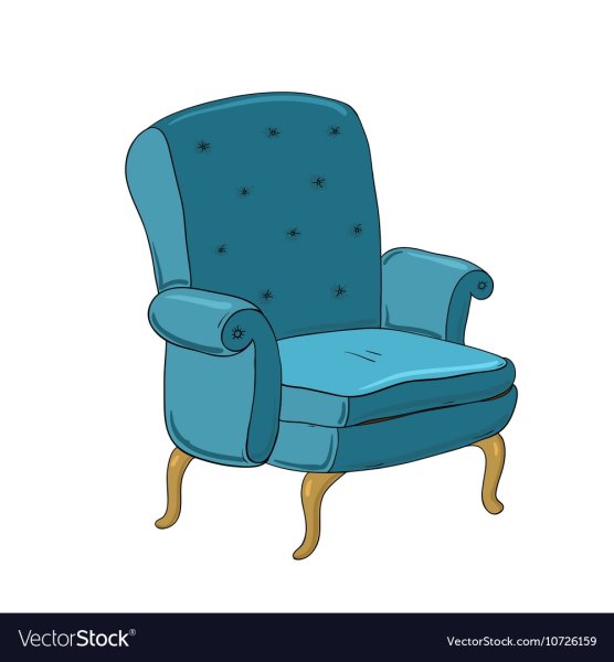 Старое кресло мультяшное