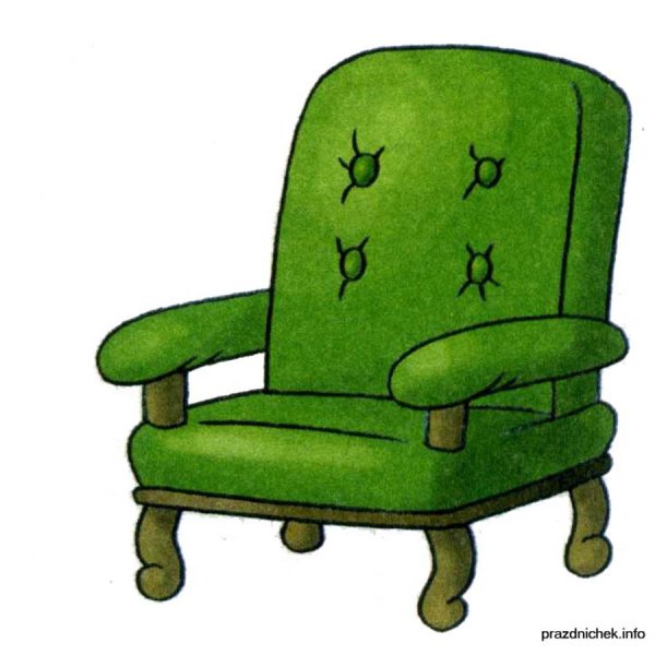 Мультяшное кожаное кресло