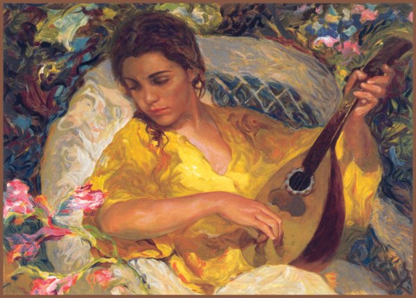 Артемизия Джентилески Святая Цецилия с лютней