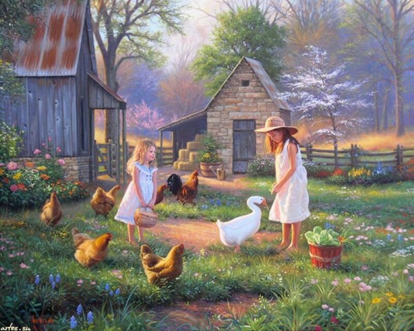Художник Mark Keathley деревенская жизнь