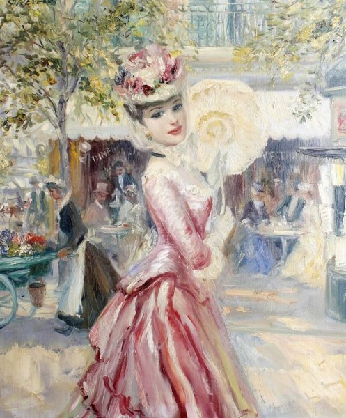 Дама в розовом