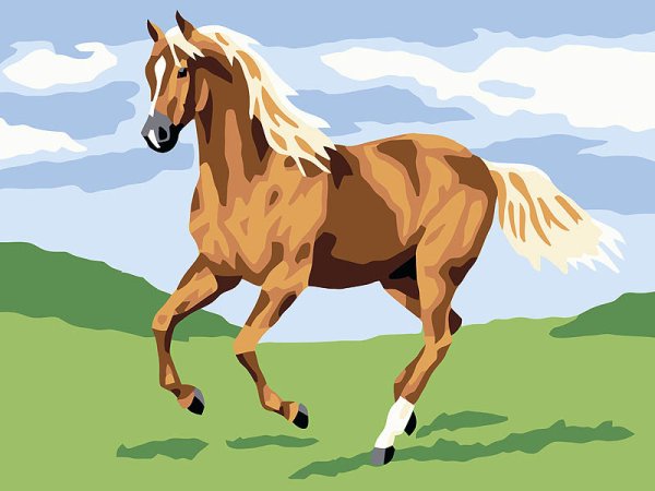 Лошадь рисунок для детей