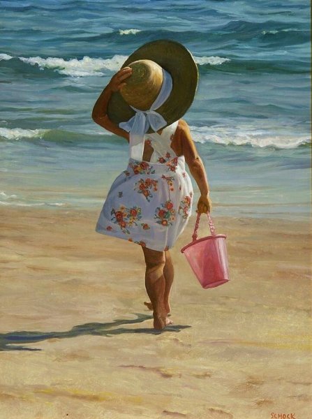 Пляж живопись