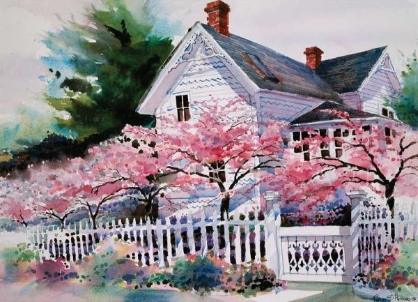 Картины гуашью