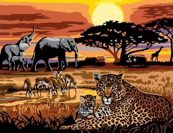 Африканские пейзажи в живописи