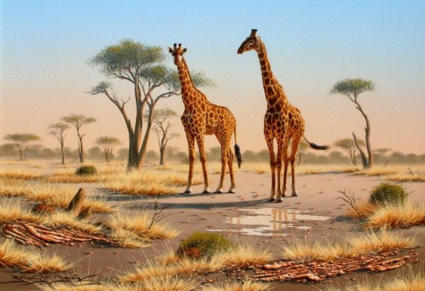 Саванна живопись