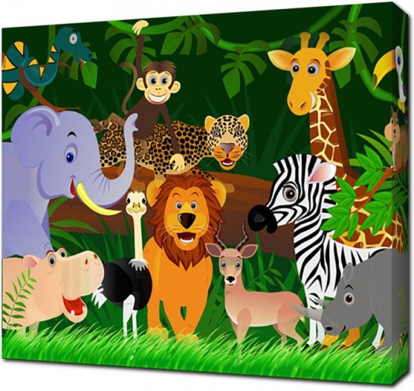 Звери Африки для детей