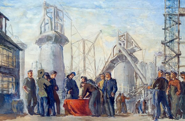 Промышленный Соцреализм в живописи