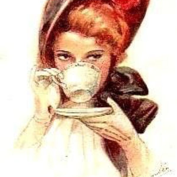 Девушка в кафе арт