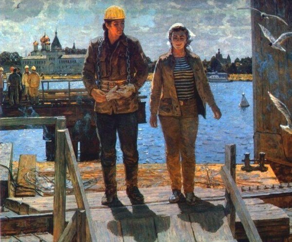 Дейнека на просторах подмосковных строек