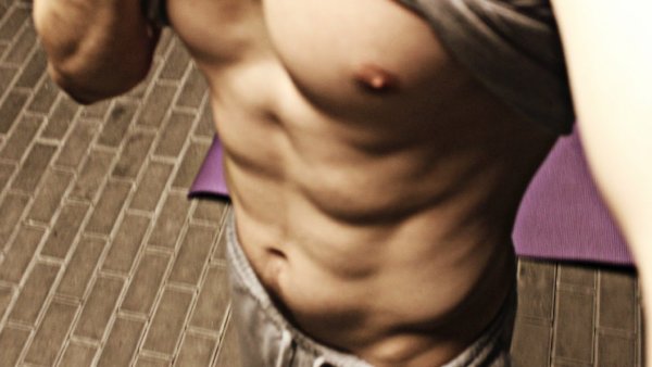 Пресс парней сверху