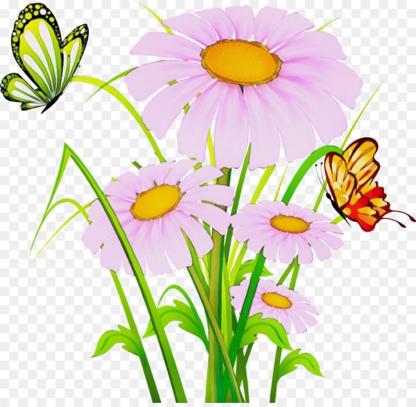 Цветы мультяшные