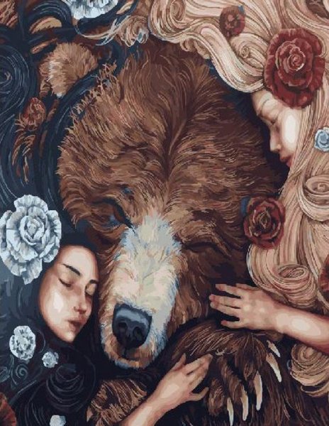 Девочка и медведь картина