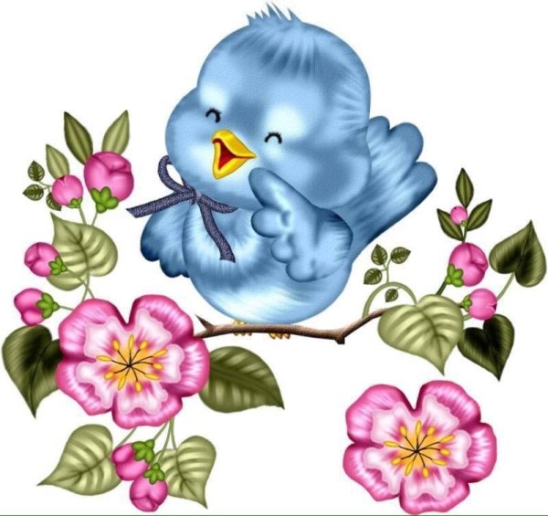 Красивые мультяшные птички