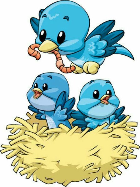 Мультяшные птички