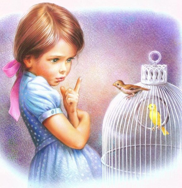 Картина с канарейкой