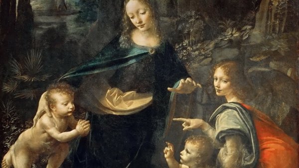 Леонардо да Винчи Мадонна в скалах