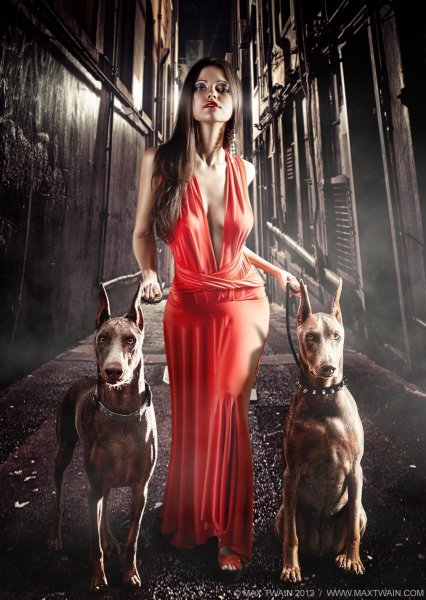 Свадьба с доберманами