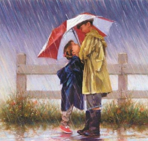 Мальчик с зонтиком