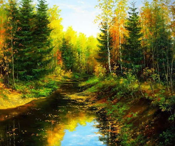 Художник Игорь Прищепа осень