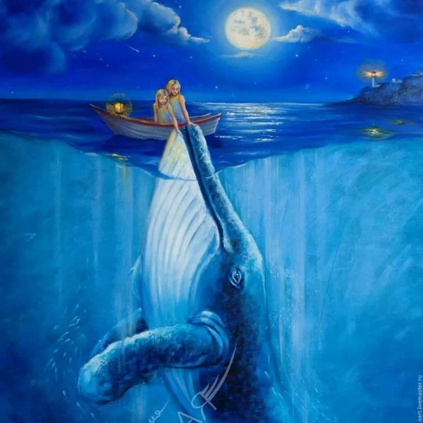 Кит живопись