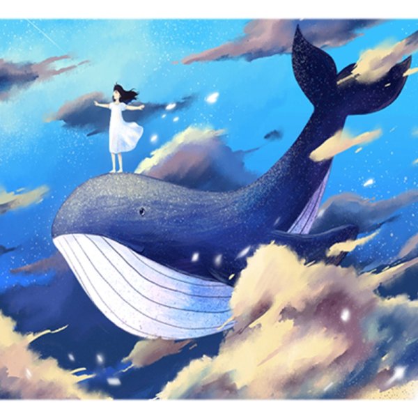 Красивые киты мультяшные