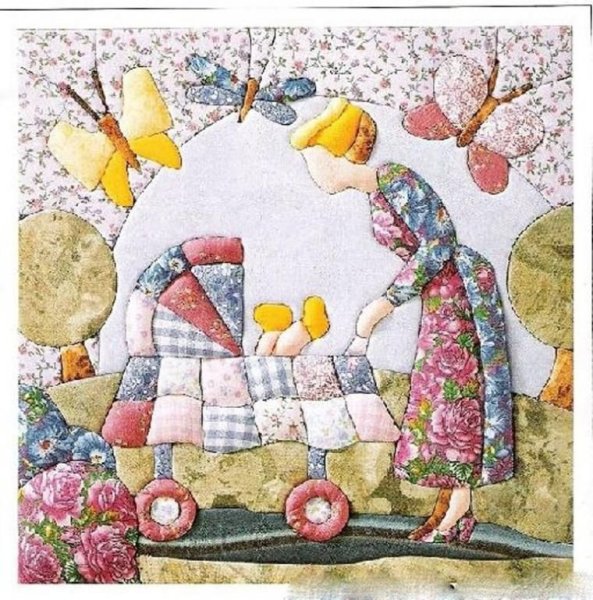 Техника кинусайга пэчворк