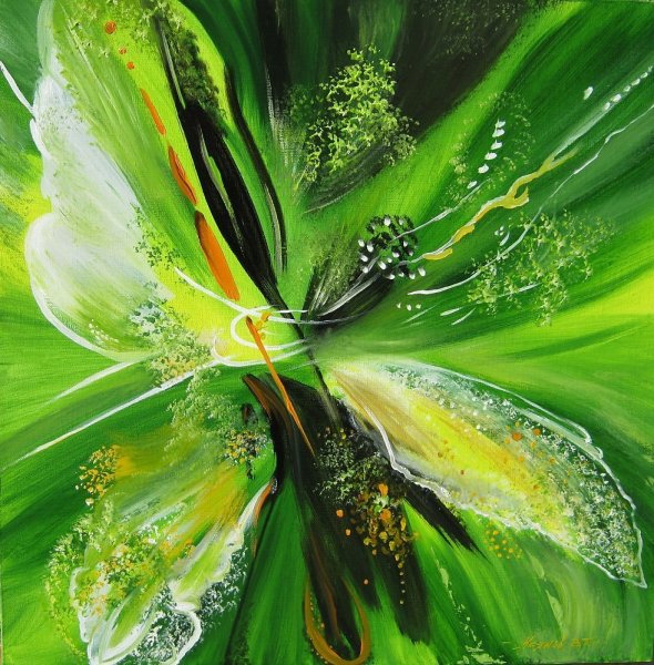 Абстракция в зеленых тонах