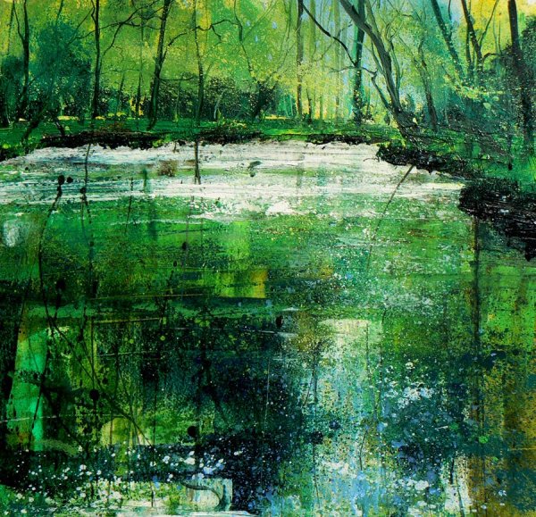 Картина в зеленых тонах