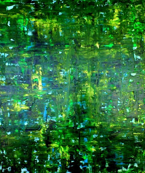 Картина в зеленых тонах