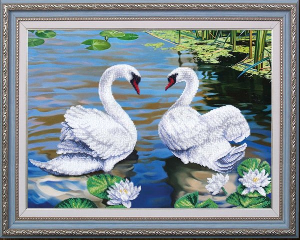 Вышивка бисером магия канвы Тихая заводь
