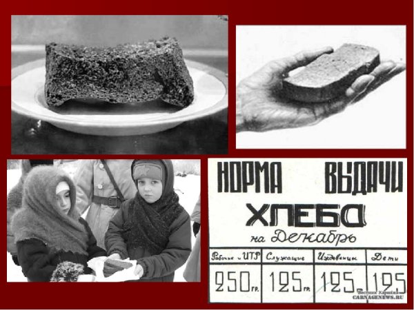 Великая Отечественная война блокада Ленинграда хлеб