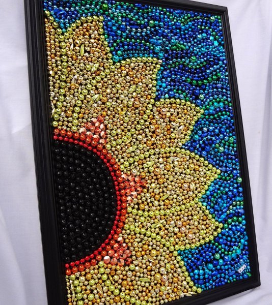 Мозаика из бисера на клею