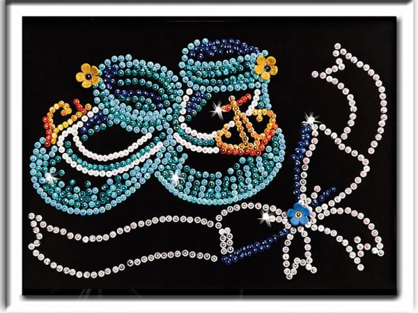 Мозаика из пайеток "метрика для мальчика"