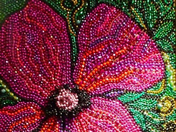 Панно из бисера на клею