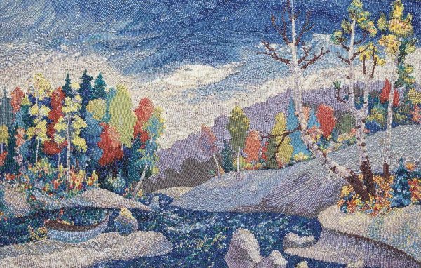 Пейзаж в технике мозаика