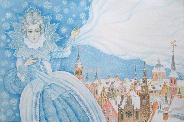 Снежная Королева иллюстрации для детей