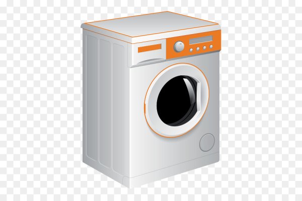 Стиральная машинка на прозрачном фоне