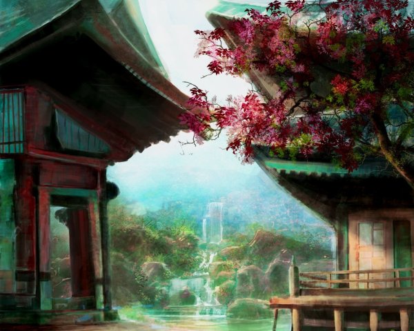 Пейзаж в Восточном стиле