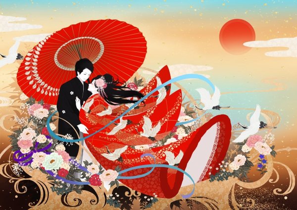 Иллюстрации в японском стиле
