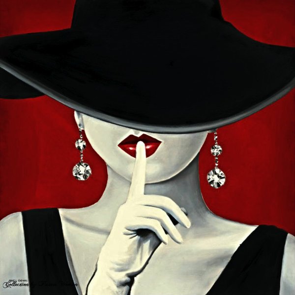 Девушка в шляпе без лица