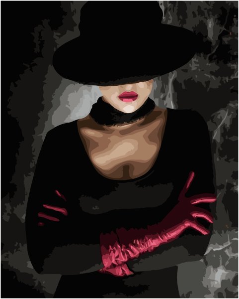 Дама в черной шляпе