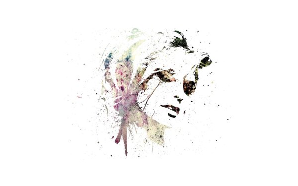 Лицо девушки Минимализм