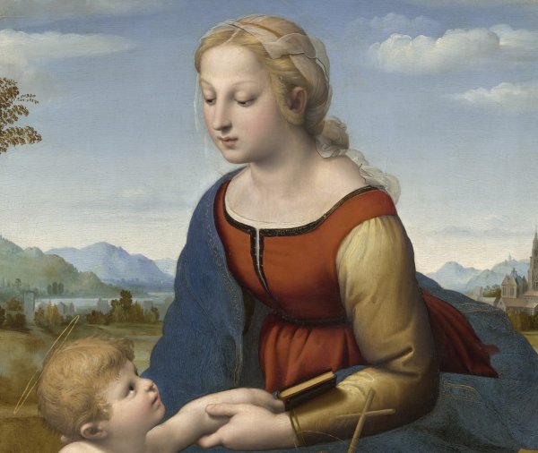 Рафаэль прекрасная садовница Лувр