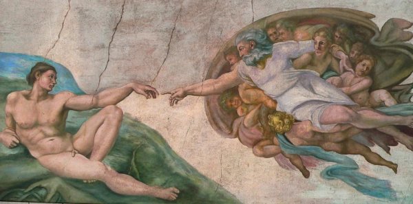 Сикстинская капелла фреска Сотворение Адама