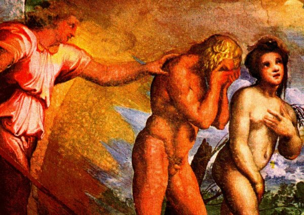 Изгнание Адама и Евы из рая картина