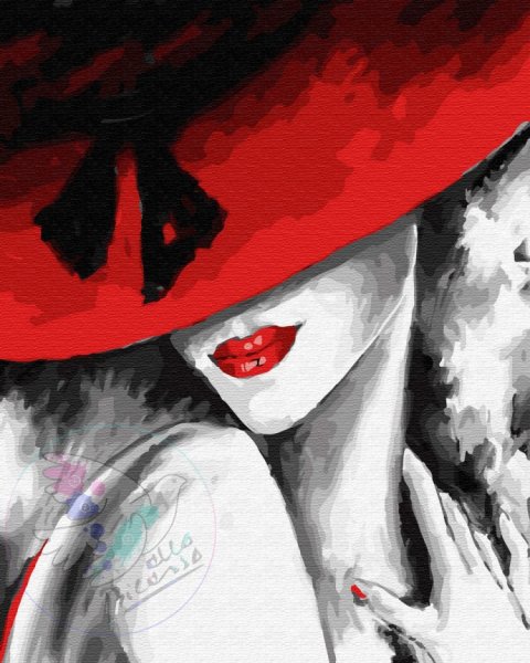 Дама в красной шляпе картина Вандермеер