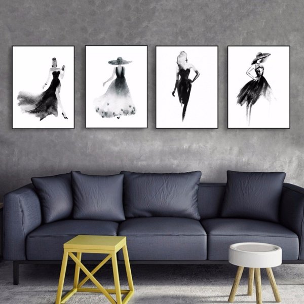 Леопард черно белый